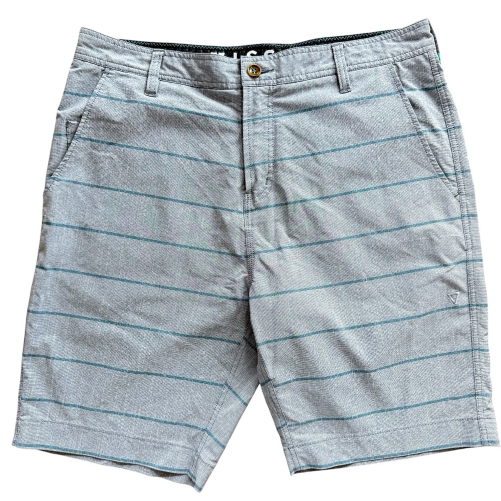 Vissla Men's Gray Striped‎ Shorts Size 34